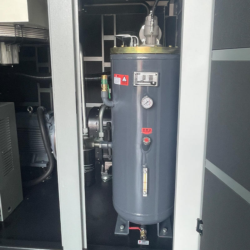 ضاغط ثنائي اللولب ثنائي المرحلة بنظام التزييت الدقيق بقوة 100 حصان