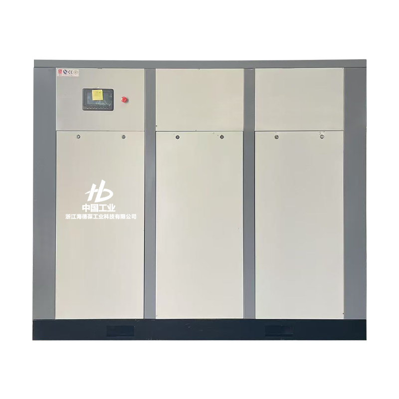 ضاغط ثنائي المرحلة بمسمار مزدوج من الزيت الصغير بقوة 120 حصانًا